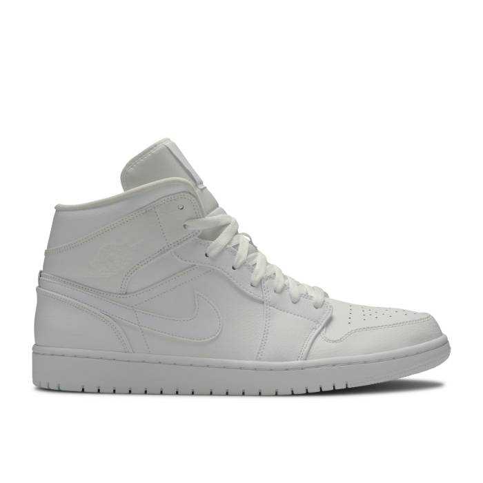 iCL@GAW[_ Air Jordan y Jordan 1 Mid 'Triple White' 2019 Men z Y