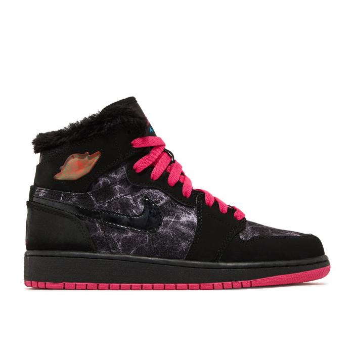 ʥ硼 Air Jordan  Jordan 1 Retro High Prem Gs 'Black Vivid Pink' Youth  ˥ å