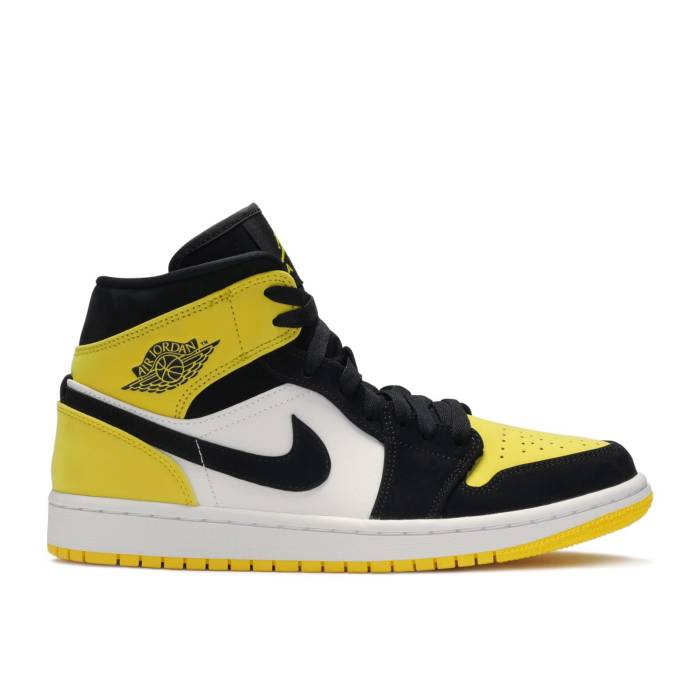 iCL@GAW[_ Air Jordan y Jordan 1 Mid Se 'Yellow Toe' Men z Y