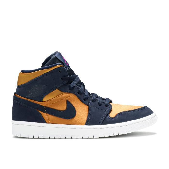iCL@GAW[_ Air Jordan y Jordan 1 Mid Se Premium 'Stain Gold' Men z Y