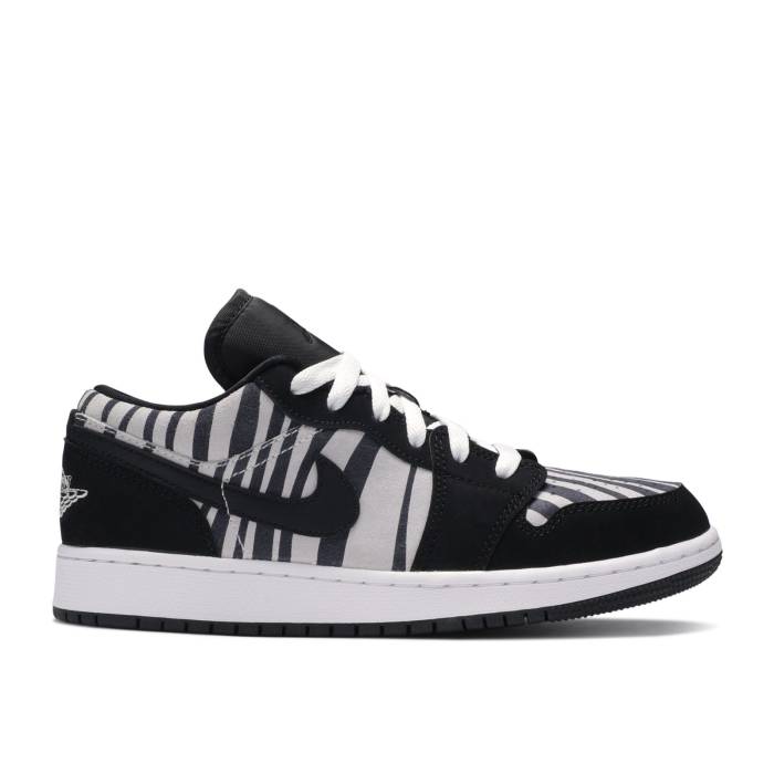 iCL@GAW[_ Air Jordan y Jordan 1 Low Gs 'Zebra' Youth z WjA LbY
