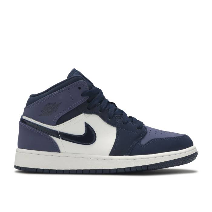 iCL@GAW[_ Air Jordan y Jordan 1 Mid Gs 'Sanded Purple' Youth z WjA LbY