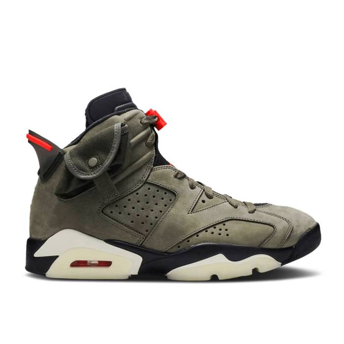 iCL@GAW[_ Air Jordan y Travis Scott X Jordan 6 Retro 'Olive' Sample Men z Y