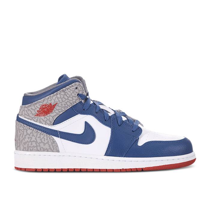 硼 Air Jordan  Jordan 1 Mid Gs 'True Blue' Youth  ˥ å