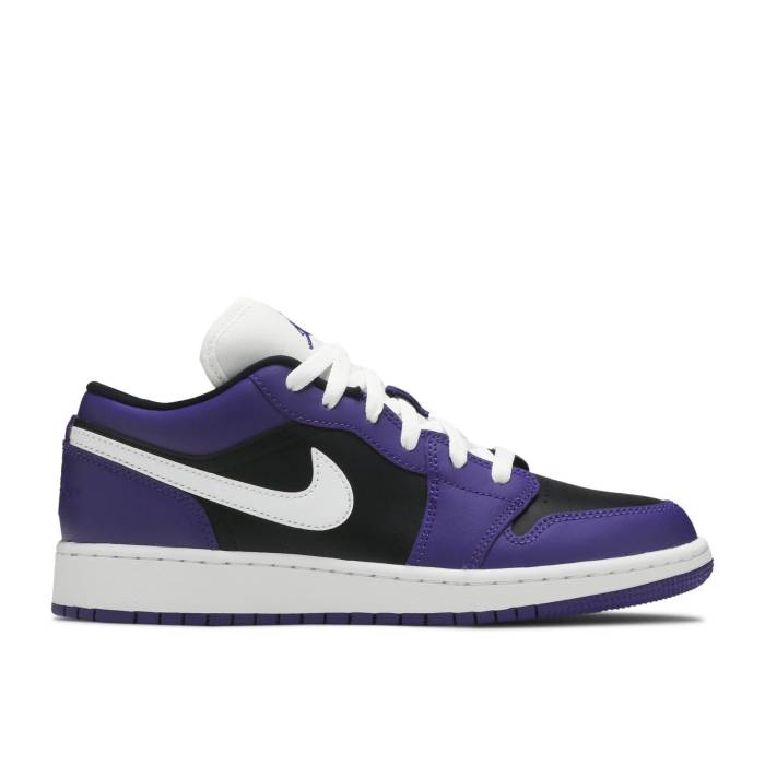 ʥ硼 Air Jordan  Jordan 1 Low Gs 'Black Court Purple' Youth  ˥ å