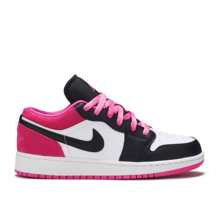 iCL@GAW[_ Air Jordan y Jordan 1 Low Se Gs 'Black Active Fuchsia' Youth z WjA LbY