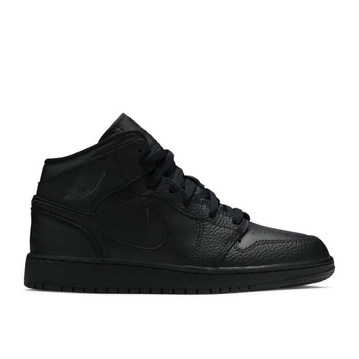 ʥ硼 Air Jordan  Jordan 1 Mid Gs 'Triple Black' 2020 Youth  ˥ å