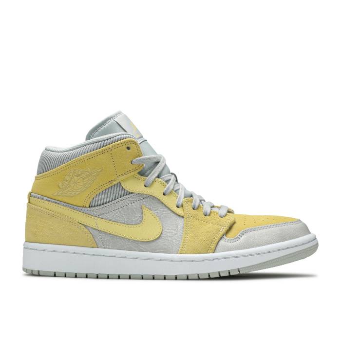 iCL@GAW[_ Air Jordan y Jordan 1 Mid Se 'Lemon Wash' Men z Y