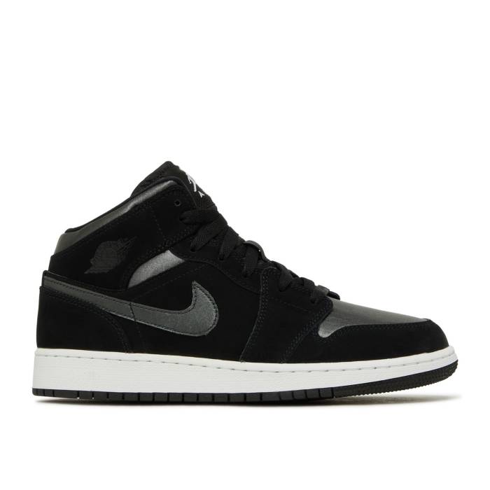 iCL@GAW[_ Air Jordan y Jordan 1 Mid Se Gs 'Black Anthracite' Youth z WjA LbY