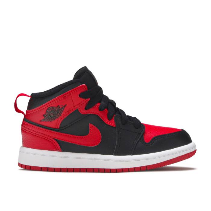 iCL@GAW[_ Air Jordan y Jordan 1 Mid Ps 'Banned' Youth z WjA LbY