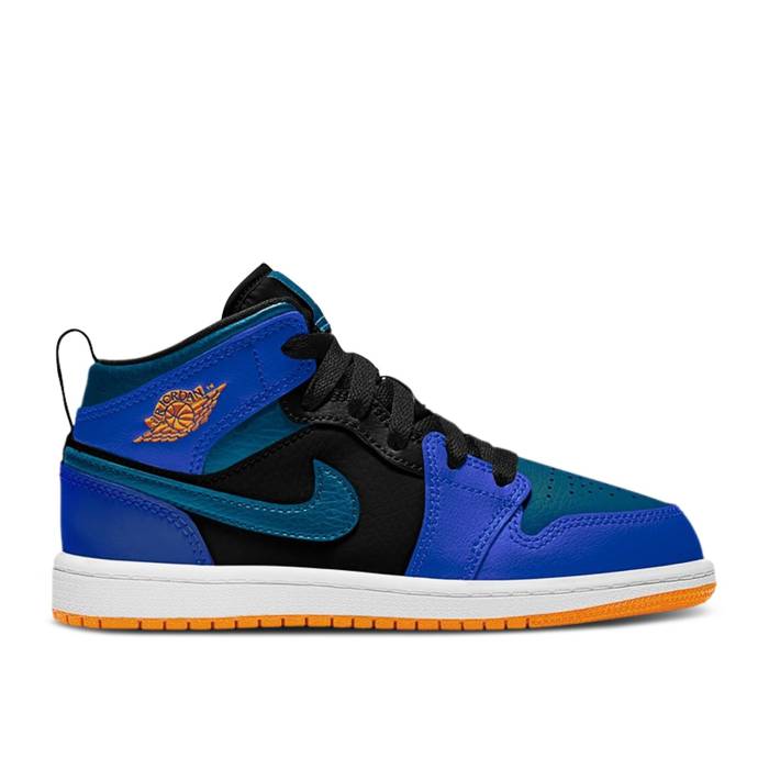 iCL@GAW[_ Air Jordan y Jordan 1 Mid Ps 'Racer Blue' Youth z WjA LbY