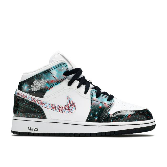 iCL@GAW[_ Air Jordan y Jordan 1 Mid Se Gs 'Take Flight' Youth z WjA LbY