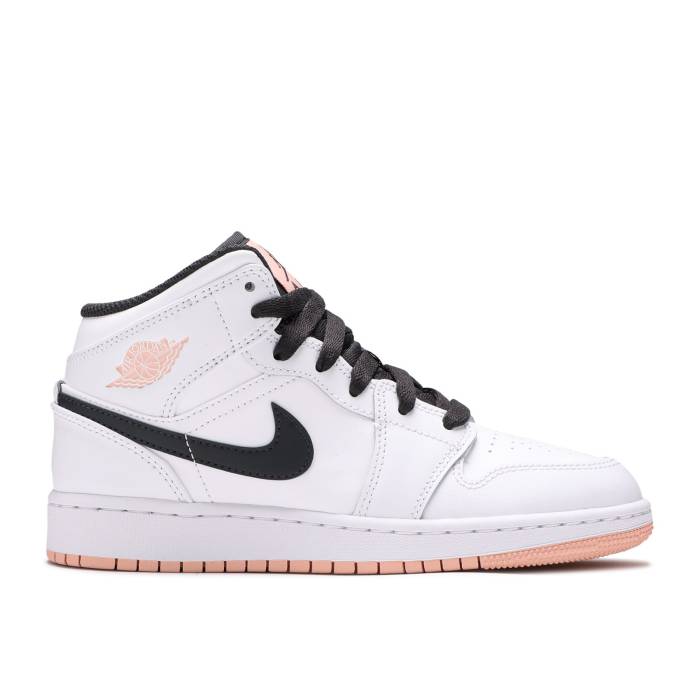 ʥ硼 Air Jordan  Jordan 1 Mid Gs 'White Arctic Orange' Youth  ˥ å