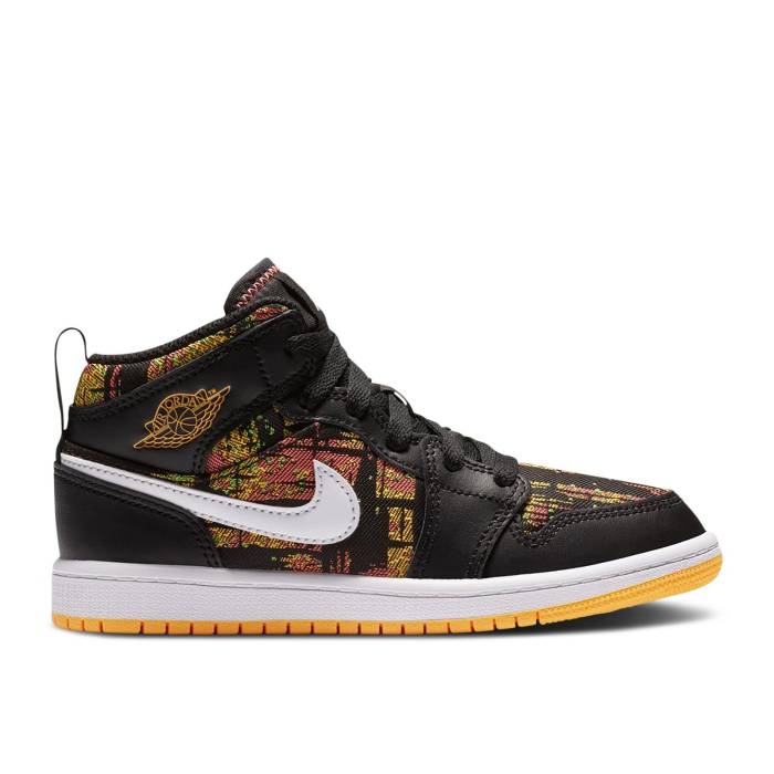 ʥ硼 Air Jordan  Jordan 1 Mid Ps 'Black Laser Orange' Youth  ˥ å