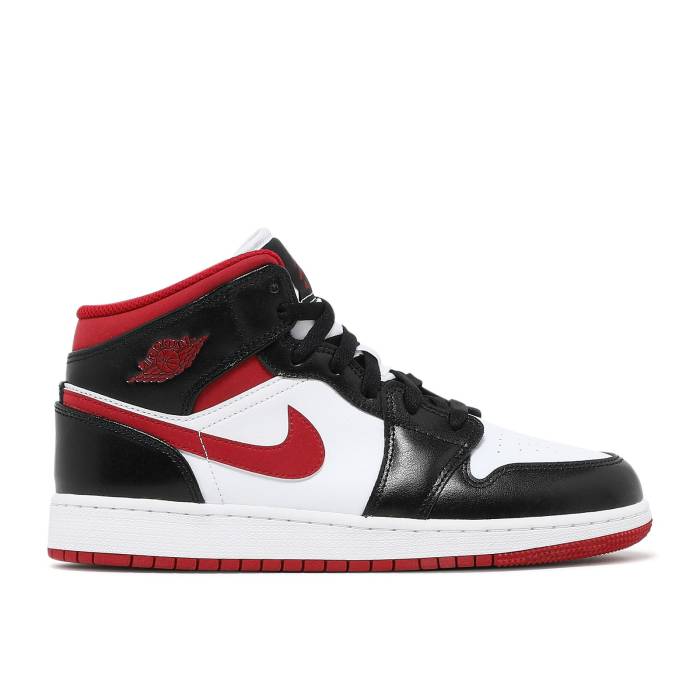 iCL@GAW[_ Air Jordan y Jordan 1 Mid Gs 'Black Gym Red' Youth z WjA LbY