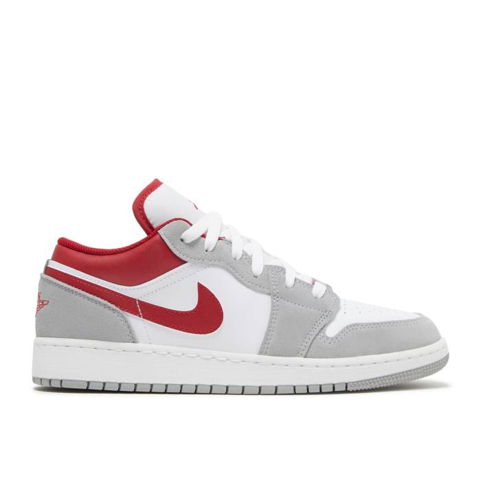硼 Air Jordan  Jordan 1 Low Se Gs 'Light Smoke Grey Gym Red' Youth  ˥ å