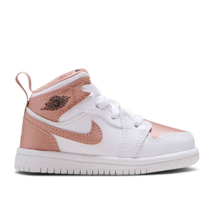 iCL@GAW[_ Air Jordan y Jordan 1 Mid Td 'White Rose Gold' Infant z xr[