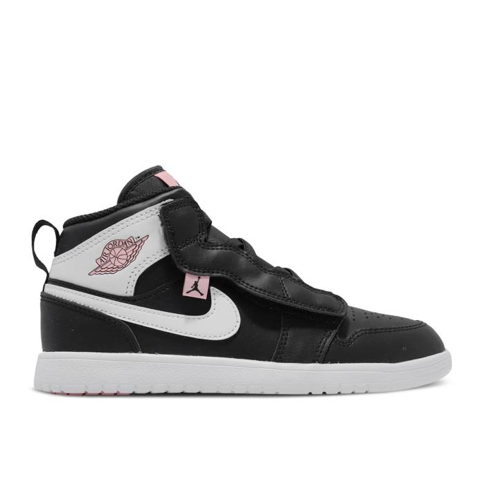 iCL@GAW[_ Air Jordan y Jordan 1 Mid Alt Ps 'Black White Arctic Punch' Youth z WjA LbY