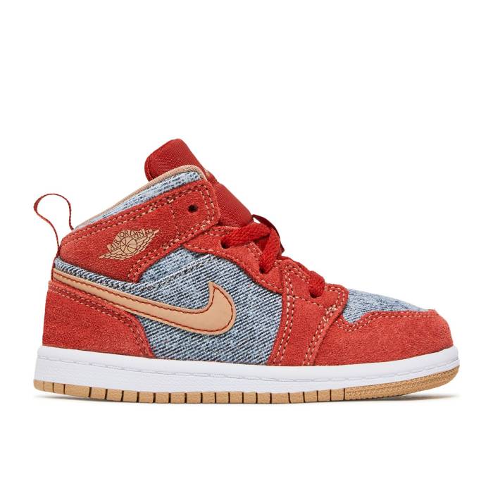 iCL@GAW[_ Air Jordan y Jordan 1 Mid Se Td 'Denim Red' Infant z xr[