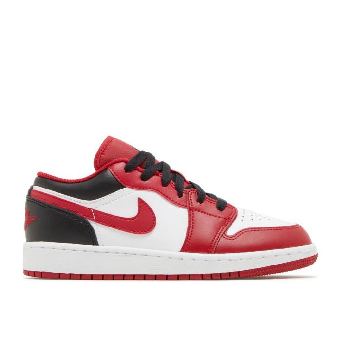 iCL@GAW[_ Air Jordan y Jordan 1 Low Gs 'Reverse Black Toe' Youth z WjA LbY