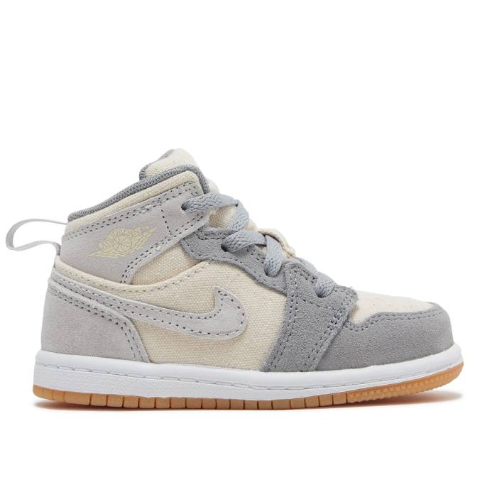 iCL@GAW[_ Air Jordan y Jordan 1 Mid Se Td 'Coconut Milk Particle Grey' Infant z xr[
