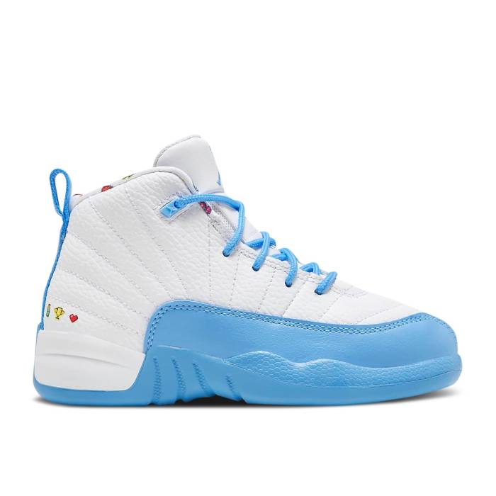 iCL@GAW[_ Air Jordan y Jordan 12 Retro Ps 'Emoji' Youth z WjA LbY