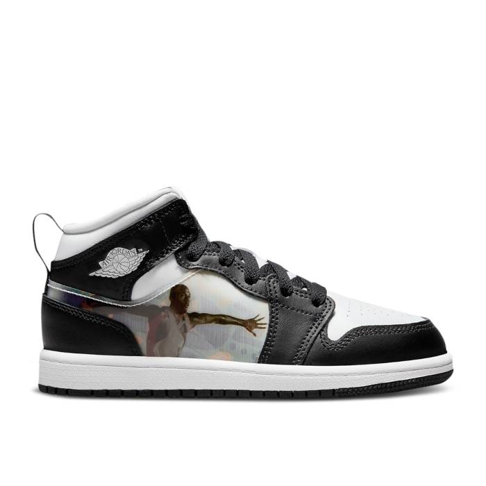 iCL@GAW[_ Air Jordan y Jordan 1 Mid Ps 'Hologram' Youth z WjA LbY