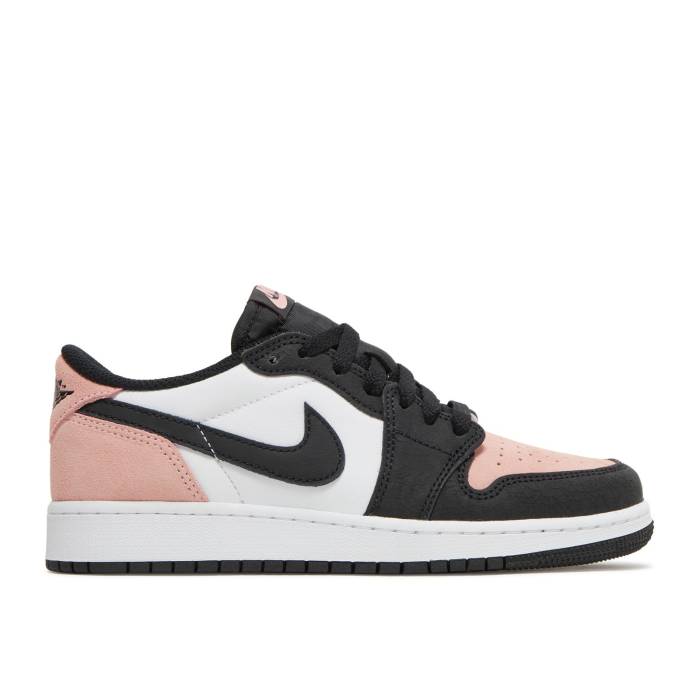 iCL@GAW[_ Air Jordan y Jordan 1 Retro Low Og Gs 'Bleached Coral' Youth z WjA LbY