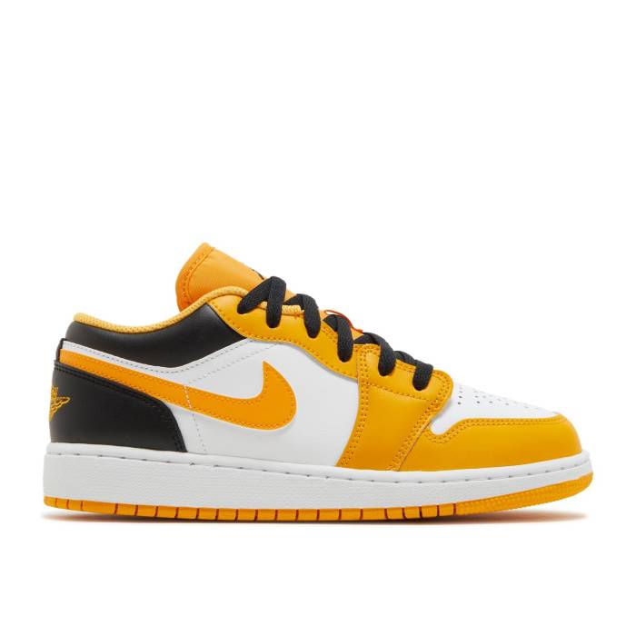 iCL@GAW[_ Air Jordan y Jordan 1 Low Gs 'Taxi White' Youth z WjA LbY