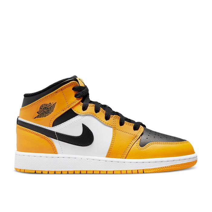 iCL@GAW[_ Air Jordan y Jordan 1 Mid Gs 'Reverse Yellow Toe' Youth z WjA LbY