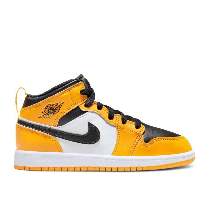 iCL@GAW[_ Air Jordan y Jordan 1 Mid Ps 'Reverse Yellow Toe' Youth z WjA LbY