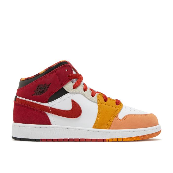 iCL@GAW[_ Air Jordan y Jordan 1 Mid Se Gs 'Picnic' Youth z WjA LbY
