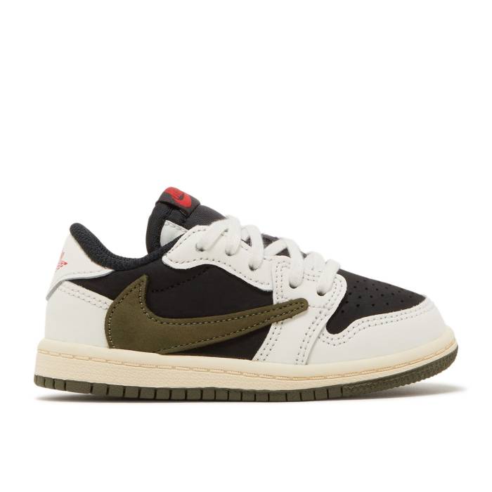 iCL@GAW[_ Air Jordan y Travis Scott X Jordan 1 Retro Low Og Sp Td 'Olive' Infant z xr[
