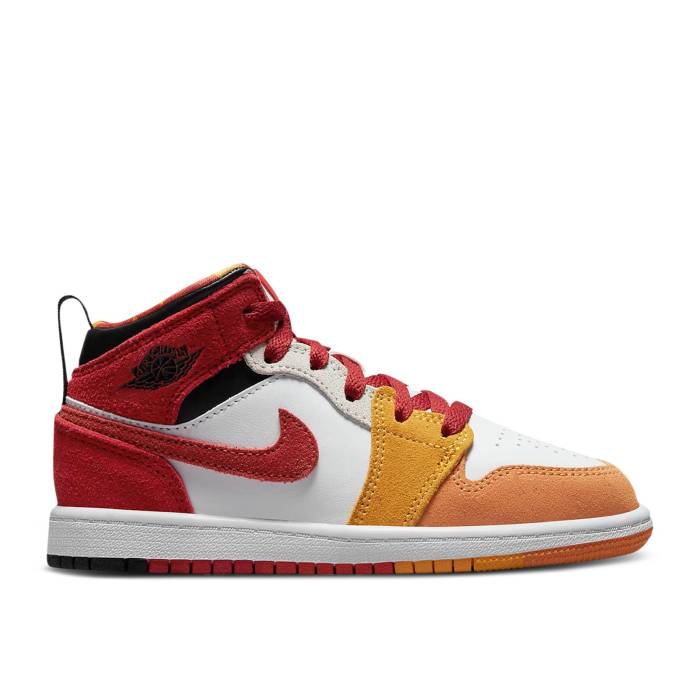 iCL@GAW[_ Air Jordan y Jordan 1 Mid Se Ps 'Picnic' Youth z WjA LbY