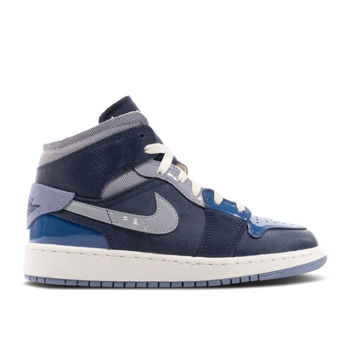 iCL@GAW[_ Air Jordan y Jordan 1 Mid Se Craft Gs 'Inside Out - Obsidian' Youth z WjA LbY