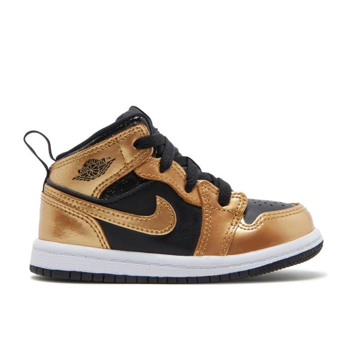 iCL@GAW[_ Air Jordan y Jordan 1 Mid Se Td 'Metallic Gold Black' Infant z xr[