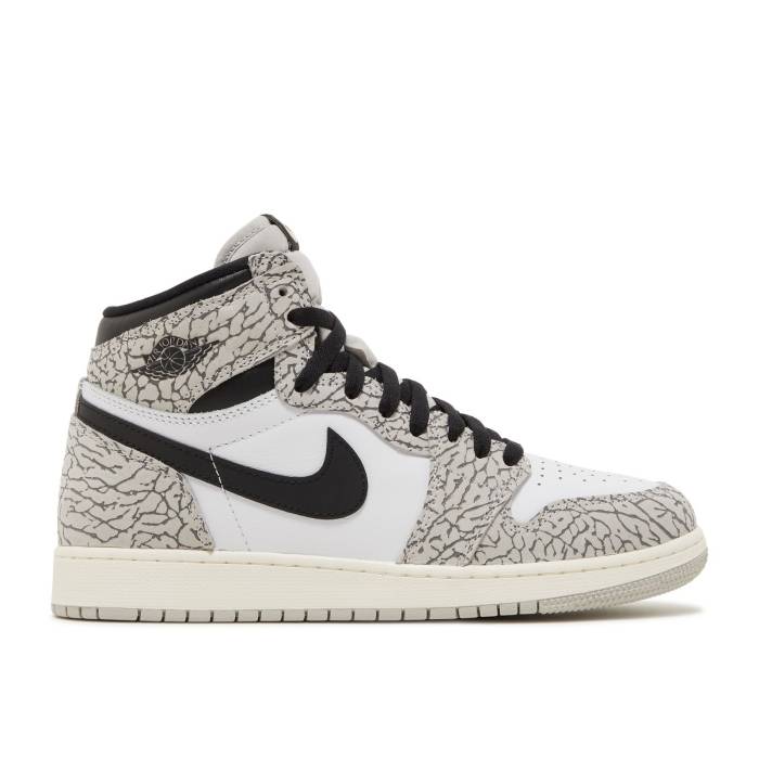 硼 Air Jordan  Jordan 1 Retro High Og Gs 'White Cement' Youth  ˥ å