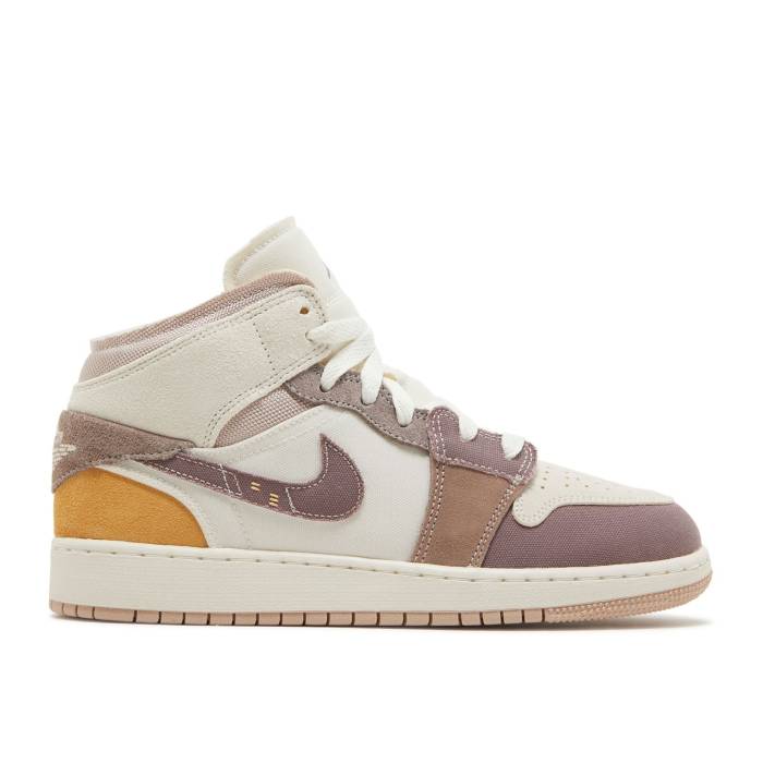 ʥ硼 Air Jordan  Jordan 1 Mid Se Craft Gs 'Inside Out - Taupe Haze' Youth  ˥ å
