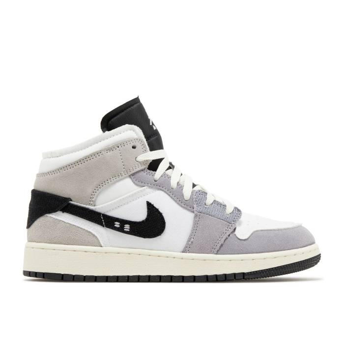 iCL@GAW[_ Air Jordan y Jordan 1 Mid Se Craft Gs 'Inside Out - Cement Grey' Youth z WjA LbY
