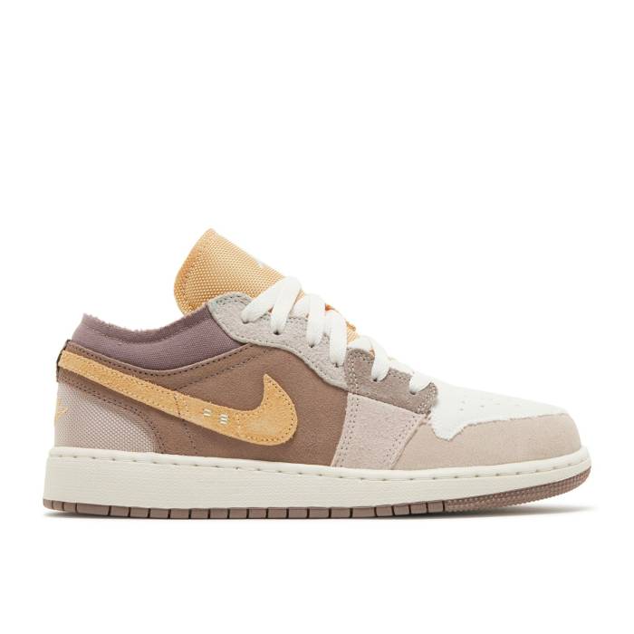 iCL@GAW[_ Air Jordan y Jordan 1 Low Se Craft Gs 'Inside Out - Taupe Haze' Youth z WjA LbY