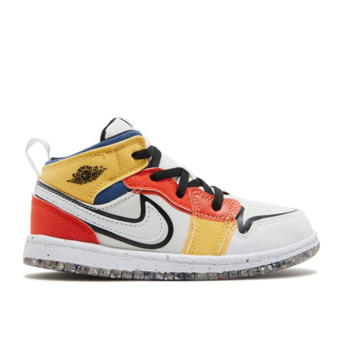 iCL@GAW[_ Air Jordan y Jordan 1 Mid Se Td 'Multi-Color Canvas' Infant z xr[