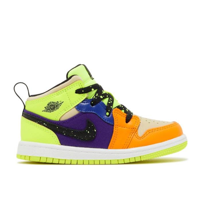 iCL@GAW[_ Air Jordan y Jordan 1 Mid Se Td 'Volt Vivid Orange' Infant z xr[