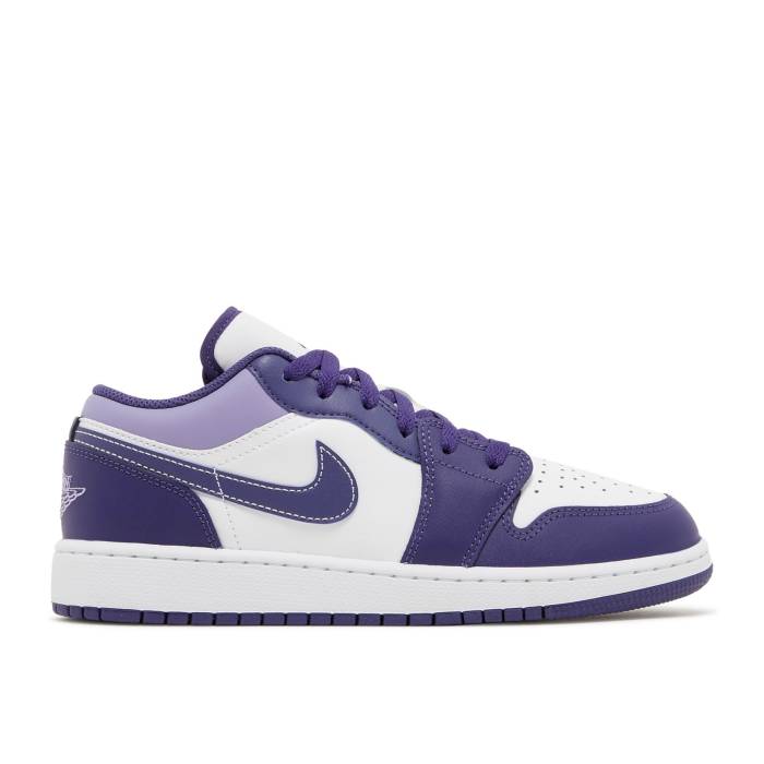iCL@GAW[_ Air Jordan y Jordan 1 Low Gs 'Sky J Purple' Youth z WjA LbY