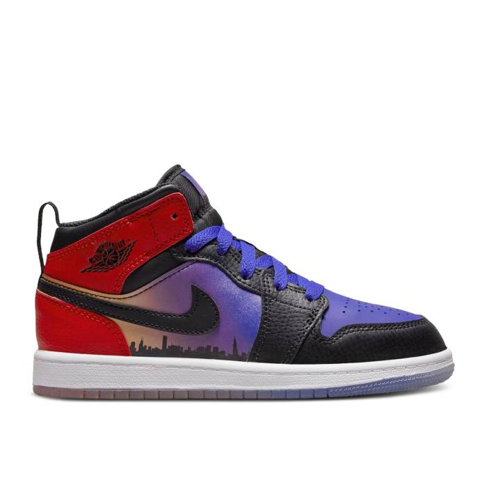 iCL@GAW[_ Air Jordan y Jordan 1 Mid Ss Ps 'Skyline' Youth z WjA LbY