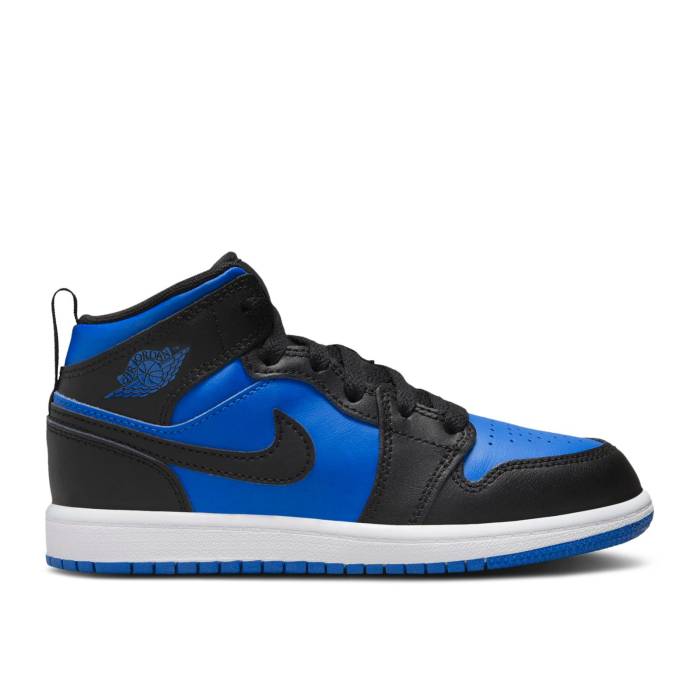 ʥ硼 Air Jordan  Jordan 1 Mid Ps 'Black Royal Blue' Youth  ˥ å