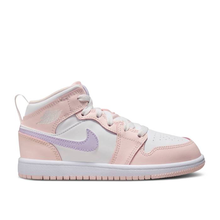 iCL@GAW[_ Air Jordan y Jordan 1 Mid Ps 'Pink Wash' Youth z WjA LbY