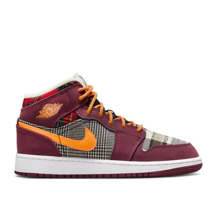 ʥ硼 Air Jordan  Jordan 1 Mid Se Gs 'Plaid' Youth  ˥ å