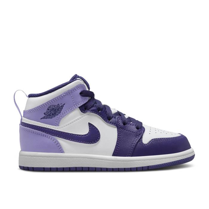 iCL@GAW[_ Air Jordan y Jordan 1 Mid Ps 'Sky J Purple' Youth z WjA LbY