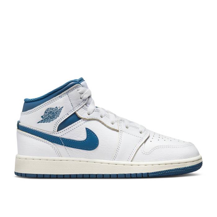 iCL@GAW[_ Air Jordan y Jordan 1 Mid Se Gs 'Industrial Blue' Youth z WjA LbY