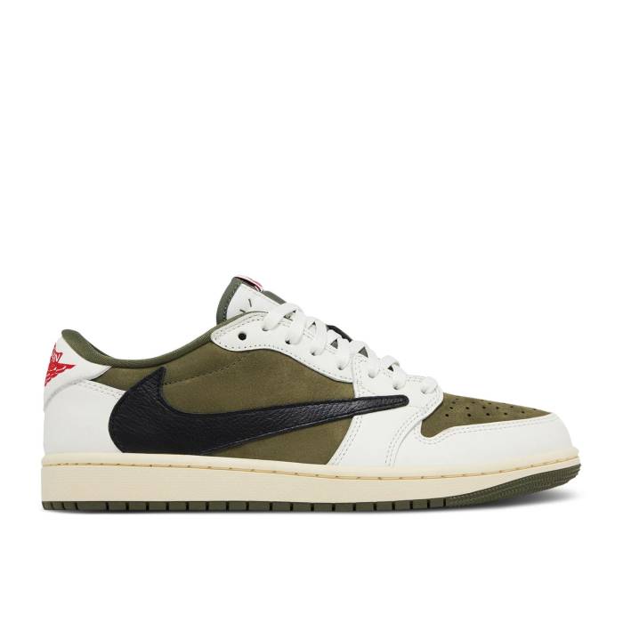 iCL@GAW[_ Air Jordan y Travis Scott X Jordan 1 Low Og Sp 'Medium Olive' Sample Men z Y